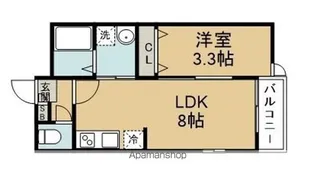 メゾン・ド・エスポワール宮千代【2階】の間取り