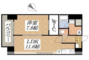 プライムコート立川【10階】の間取り