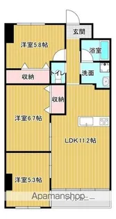 アルコリバーサイド【1階】の間取り