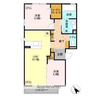 グレイス A【2階】の間取り