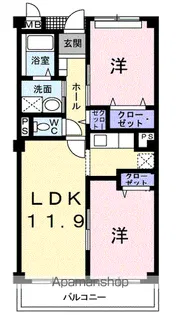 プルミエ・ラムール【2階】の間取り