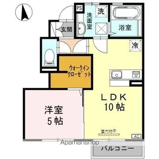 TーROOM前沢【1階】の間取り