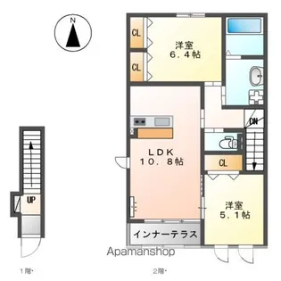 サクセスフィールド【2階】の間取り