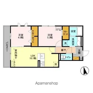 レガーメ【2階】の間取り