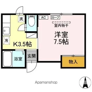 メイユール千羽 A【1階】の間取り