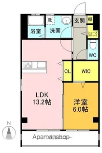 BARRY KS(バリーケイズ)【105号室】の間取り