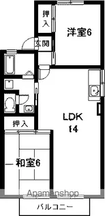 ラ・フォーレ【2階】の間取り