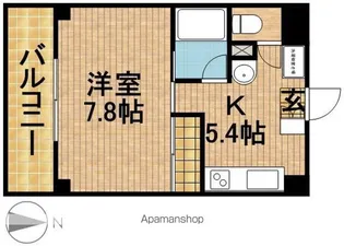 アベニュー山下【8階】の間取り