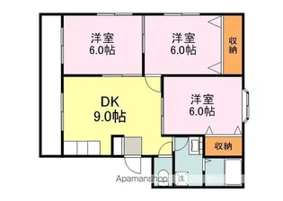 広島県福山市新市町大字相方【アパート】の間取り