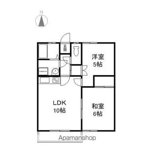 長野県長野市大字高田【アパート】の間取り