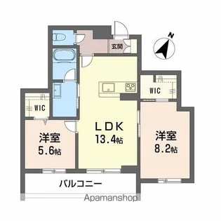シャーメゾン上大利レジデンス【3階】の間取り