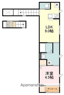 フォレスタ上杉【2階】の間取り