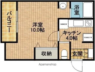 ヤングプラザM【B-2号室】の間取り