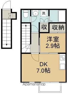 ラスティーズ榴岡公園【2階】の間取り