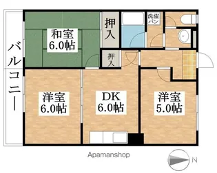 ハイツエリオン【3階】の間取り