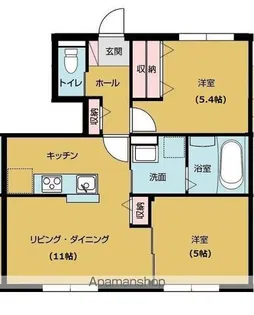 センチュリーコンフォート A棟【102号室号室】の間取り