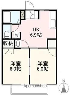 シャルムM【2階】の間取り