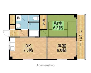 ウェルスアベニュー【302.号室】の間取り