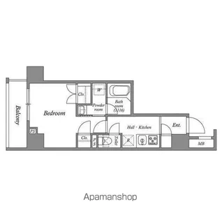ACP RESIDENCE 亀戸【8階】の間取り