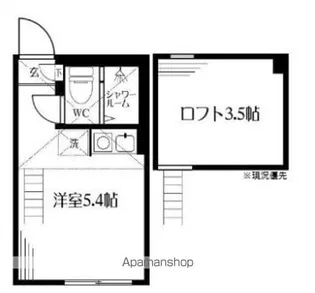 ユナイト反町バレンシアロッソ【1階】の間取り
