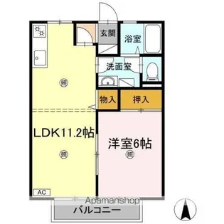 太田田園ハイツC・D【2階】の間取り