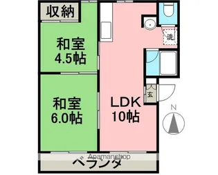 コーポマルイ【1階】の間取り