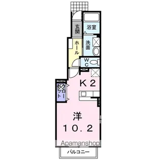 ベルパークA【1階】の間取り