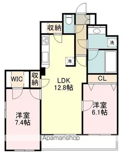 プライムアーバン仙台五橋【16階】の間取り
