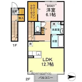 ルルベ・K【2階】の間取り