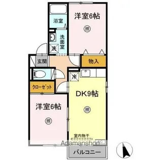 ロワジール I番館【1階】の間取り
