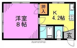 若草コーポ【2階】の間取り