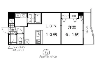 STAR NOEL【406号室】の間取り