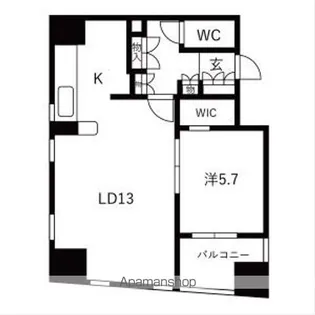 上野アインスタワー【4階】の間取り
