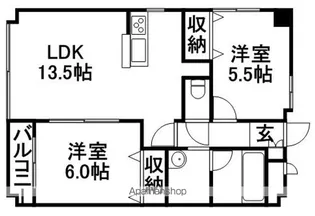 ノヴァシャトン【7階】の間取り
