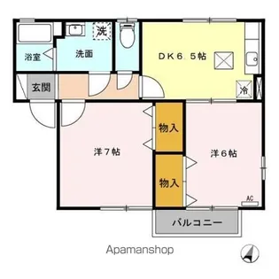 アクアグレイス ABC【1階】の間取り