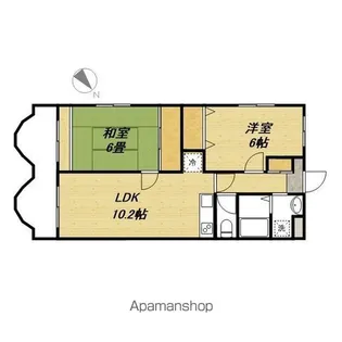 ランバーパート7【302号室】の間取り