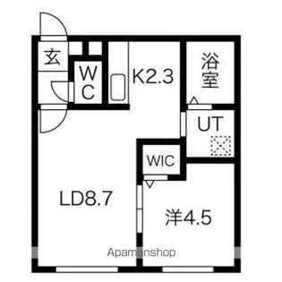 MAJESTIC LIFE札幌桑園(マジェスティックライフ札幌桑【1階】の間取り