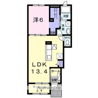 カノン【1階】の間取り
