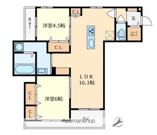 LUMIERE DU SOLEIL【2階】の間取り