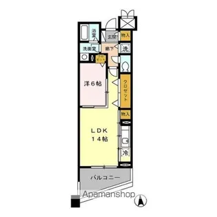 モンテバレ等々力【3階】の間取り