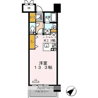 ロイヤルパークス豊洲【7階】の間取り