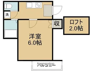 バービーハウス【205号室】の間取り