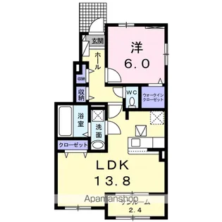 チェリーコート A【1階】の間取り