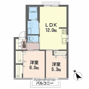 ミトラパリス A棟【2階】の間取り