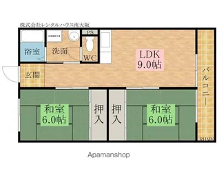 マンション希宗【201号室】の間取り