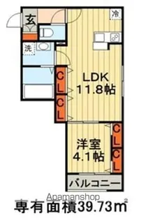 フェリオ西千葉【3階】の間取り