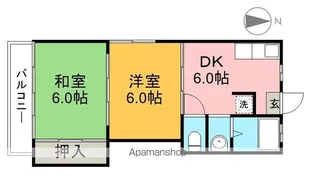 東山コーポ【2階】の間取り