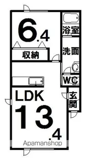 プードリエS【2階】の間取り
