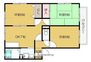 サニーフレッシェン Ⅰ【202号室号室】の間取り