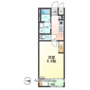 グランディール小田原【1階】の間取り